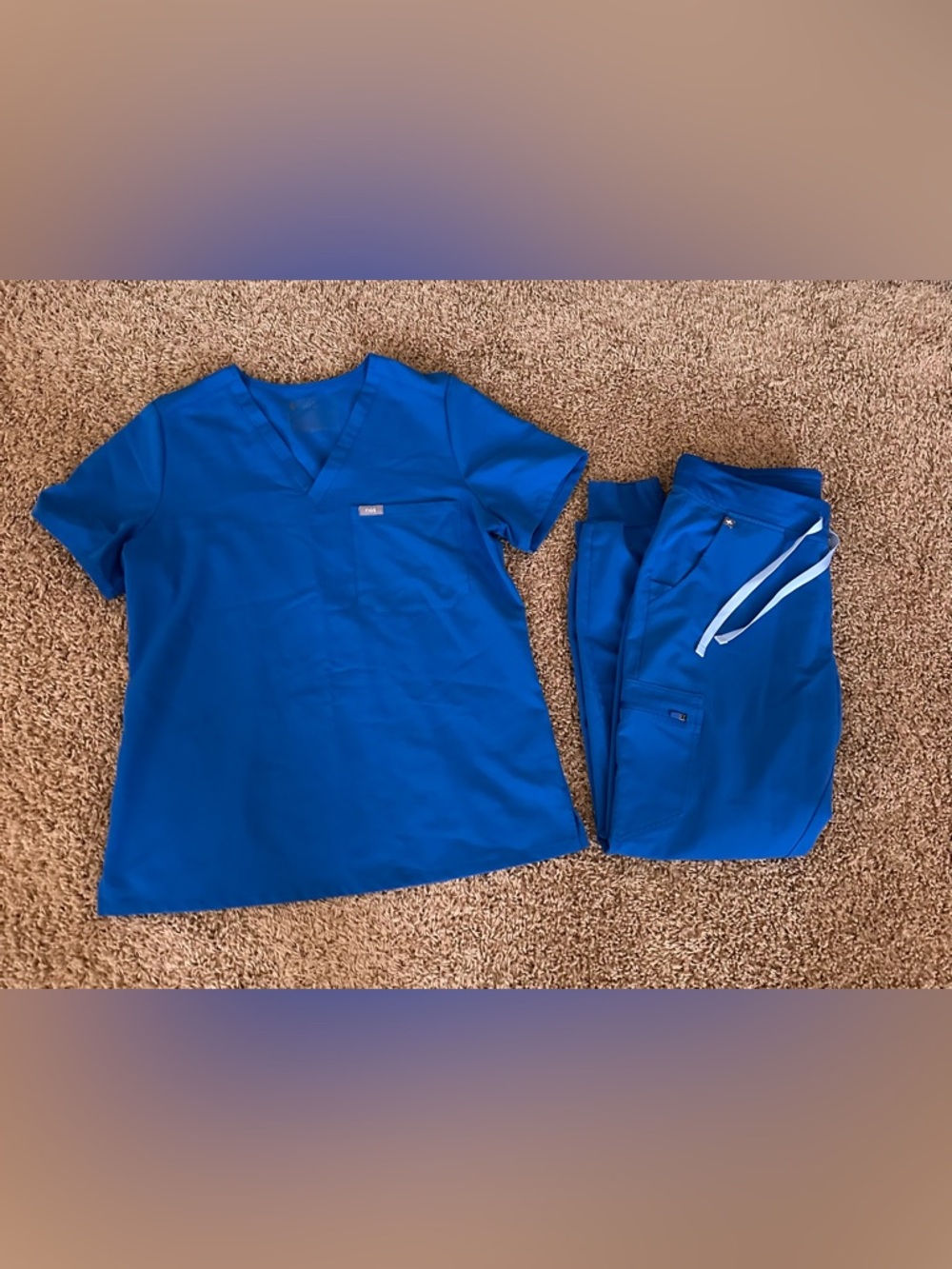 Figs Royal Blue Scrub Set Medium - Picture 7 of 12